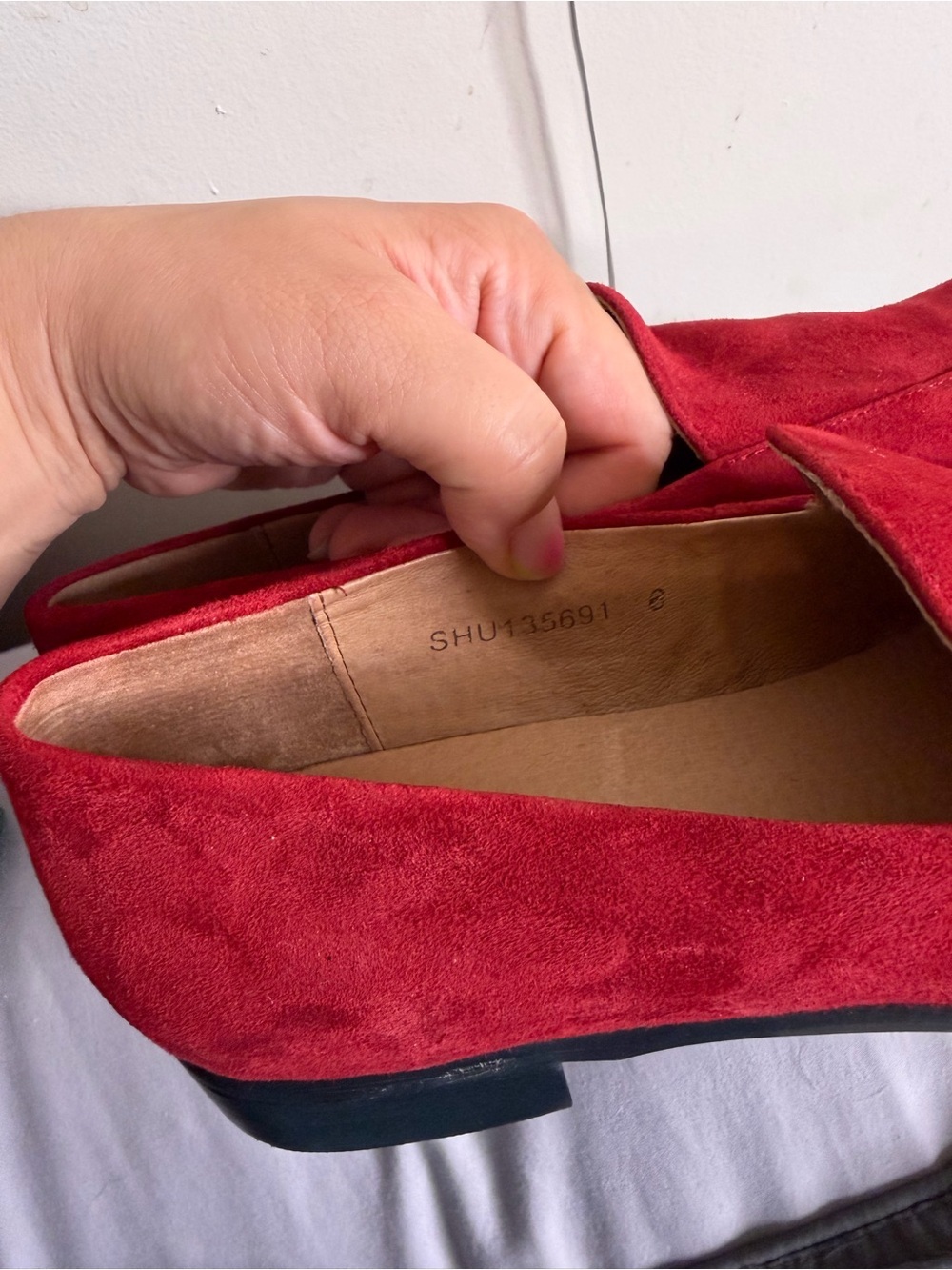 J. Jill Red Suede Women's Loafers - Picture 5 of 9